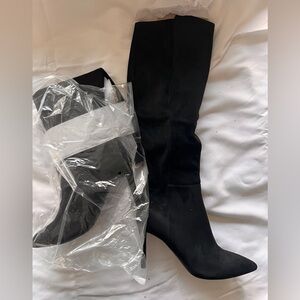 Nine West Black faux suede Knee high Boots